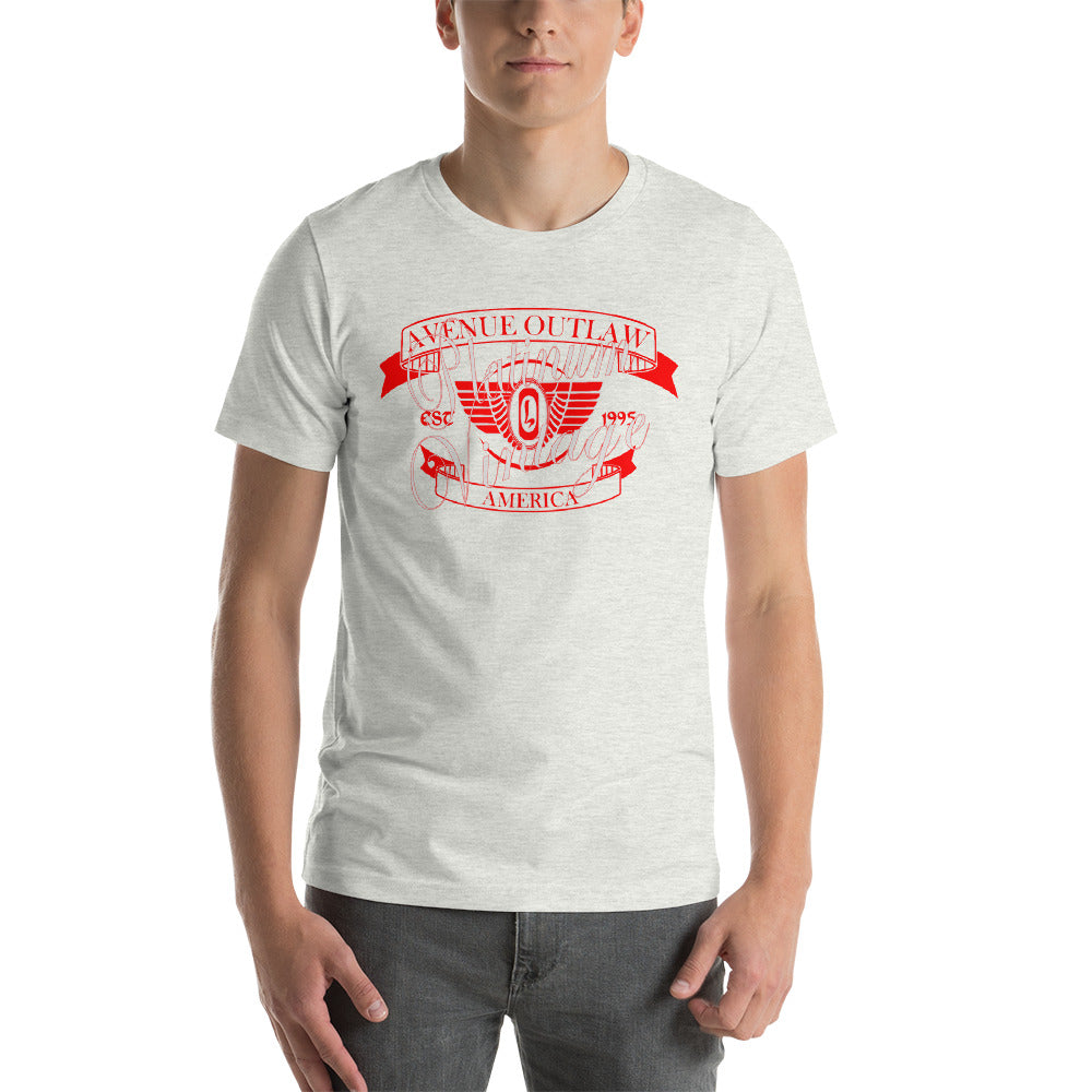 Avenue Outlaw Platinum & Red T-Shirt