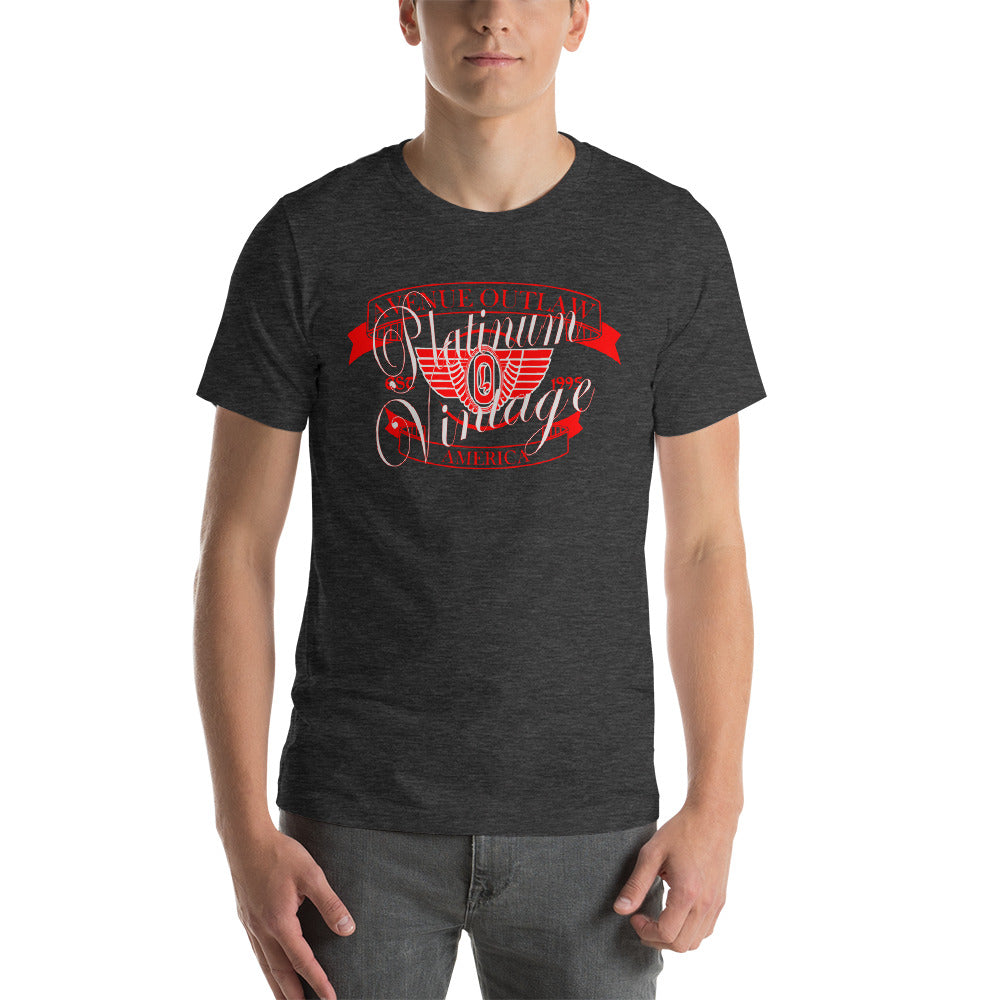 Avenue Outlaw Platinum & Red T-Shirt