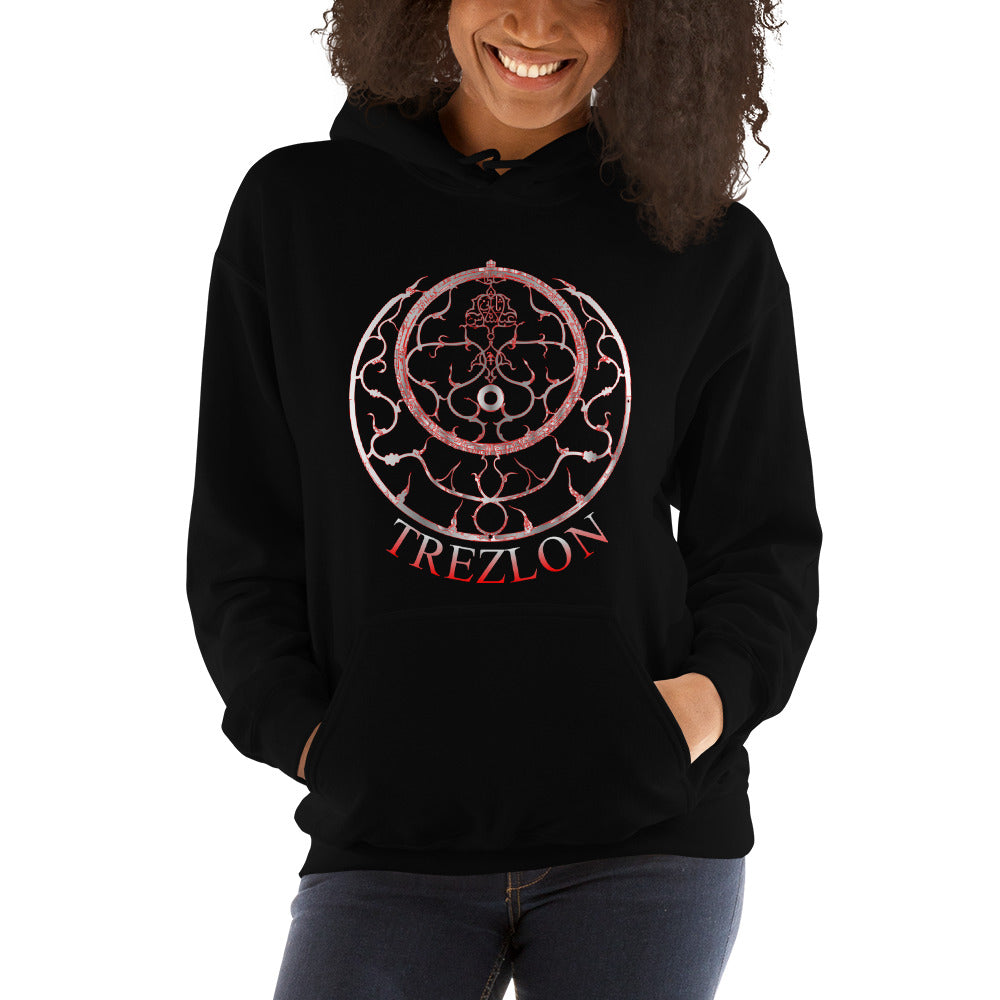 Trezlon Astrolabe Red/grey Hooded Sweatshirt