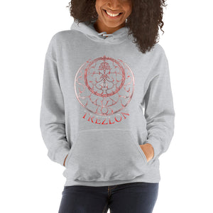 Trezlon Astrolabe Red/grey Hooded Sweatshirt