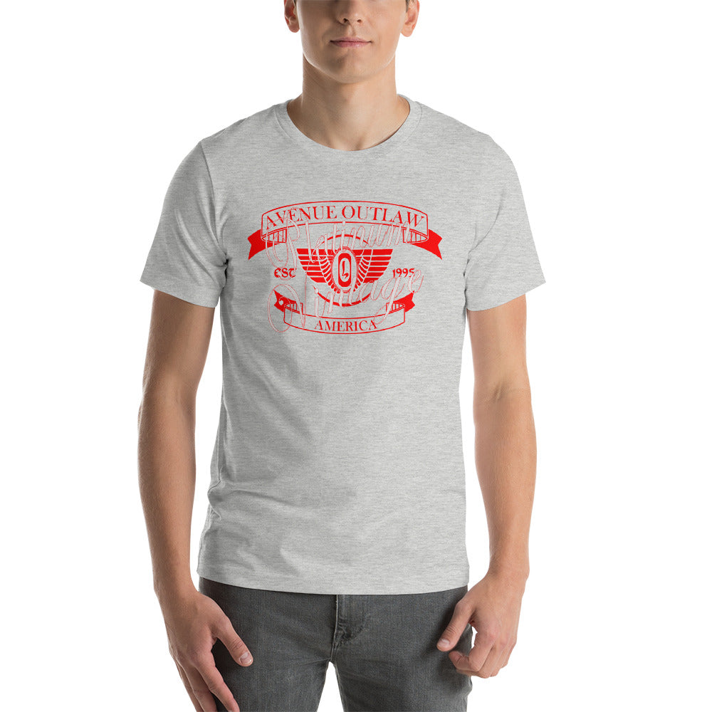 Avenue Outlaw Platinum & Red T-Shirt