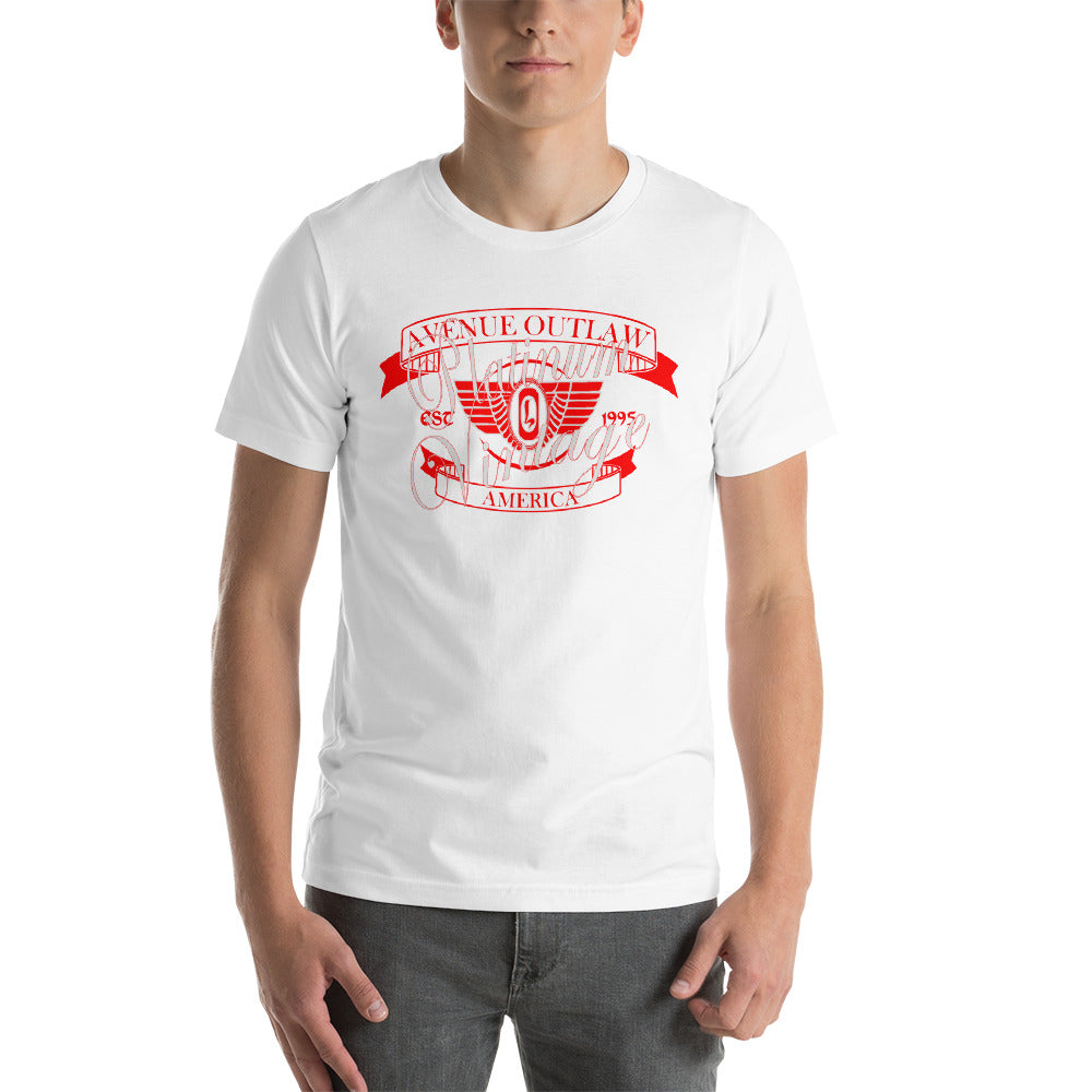 Avenue Outlaw Platinum & Red T-Shirt